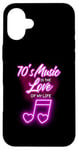 iPhone 16 Plus 70's Music Is The Love Of My Life Melody Case