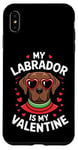 iPhone XS Max Chocolate Labrador My Valentines Hearts Day Dog Mom Dad Case