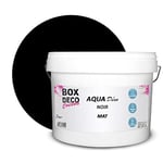 BOX DECO COULEURS Peinture murale acrylique aspect mat Aqua Déco - 10L, Noir