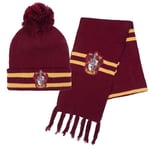 Set Hiver Harry Potter - Echarpe et Bonnet à Pompon - GRYFFONDOR