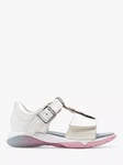 Clarks Kids' Osian Charm Leather Sandals, White