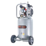 VEVOR Compresseur d'air Silencieux sans Huile 5,5 Gallons 25 L Compresseur  Silencieux 750W 1HP Compresseur Horizontal 165 L/min Outil d'Atelier pour  Réparations Domiciliaires, Gonflage de Pneus