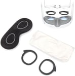 Protecteur d'objectif VR Accessoires compatibles avec casque Vision Pro/Quest 3/Quest 2/Valve Index/Pico 4 VR (housse anti-poussière + entretoise de lunettes)