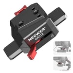 NEEWER Plaque Batterie Mini V Mount+Rail NATO pour Balance de Gimbal Réglable pour DJI RS3 Pro RS2 RSC2, Libération Rapide pour Batterie V Lock/NP-F Compatible avec SmallRig NEEWER PS099E, GA012