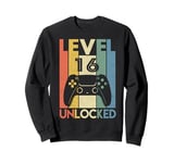 Level 16 Unlocked Shirt 16th Video Gamer Birthday Boy Gifts Sweatshirt