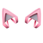 HUYUN Silicone Cat Kitty Ears Lovely Attachable Accessory headphone Compatible for Razer Kraken 2019, Kraken TE Headsets (Pink)
