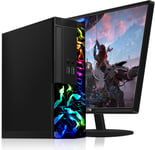 Dell PC Gamer Complet,Ordinateur Gaming,Quad Core I7 jusqu'à 3.9GHz, GeForce GTX 750 Ti 4Go GDDR5, RAM 16Go, SSD 512Go, WiFi 600 M, Bluetooth 5.0, Nouveau 24"" 1080 FHD LED, W10P64 (Reconditi.[V1467]