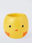 John Lewis Easter Chick Stoneware Egg Cup, Yellow/Multi