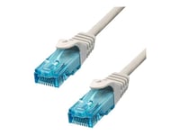 Proxtend - Koblingskabel - Rj-45 (Hann) Til Rj-45 (Hann) - 30 Cm - 6 Mm - Utp - Cat 6A - Ieee 802.3At - Med Støvel, Halogenfri, Uten Hindringer - Grå