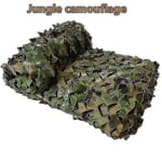 3x5m 3x8m 3x10m 4x5m Förstärkt kamouflagenät Simbassäng Strandpaviljong Trädgårdssolskydd Kamouflageduksnät 7 färger Jungle camouflage 3x8m