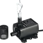 DC12V 5W Ultra Quiet Mini Borstlös Vattenpump Vattentät Nedsänkbar Fontän