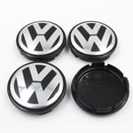 4 Ersättningsdel 56MM hjulcentrumkåpa Passar VW Passat, Sharan