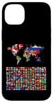 iPhone 14 Plus 238 Flags,World Flags,World map with flags. Case