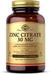 Solgar Zinc Citrate 30mg - Healthy Skin, Hair & Nails - Antioxidant - Healthy B