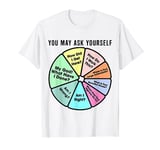 80's Music Retro Lyrics Pie Chart You May Ask Yourself T-Shirt