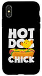 iPhone X/XS Hot Dog Chick Funny Food Humor Design Case