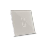 E1 Plus,Interrupteur Connecte Pour Lumieres Et Portails,Compatible Google/Alexa/Siri/Ifttt,Applis Ios/Android,Plaque Tactile,Verre Retroeclairee,Capteurs De Temperature/Luminosite,Beige