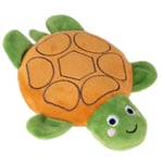 TIAKI Silent Squeaky Turtle - L 16,6 x B 19,5 cm