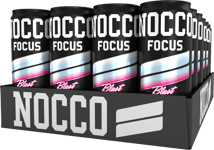 NOCCO Focus 3 Raspberry Blast 33cl x 24st (helt flak)