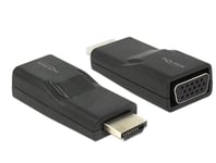 DELOCK Adapter HDMI Han til VGA Hun sort