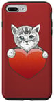 iPhone 7 Plus/8 Plus Valentine’s Day Kitten Art | Cute and Romantic Design Case