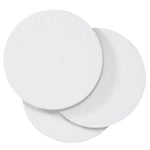 Cirkelformad canvas / målarduk Ø10 cm – 3-pack