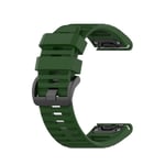 Silikonarmband Armegrön för Garmin Fenix 5X/6X/7X 26mm Armegrön