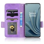 Yhteensopiva Oneplus 10 Pro 5g Wallet Pu -nahkakotelon kanssa katselutelineellä ja 3 korttipidikkeen läppäkuorella