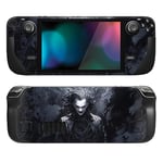 playvital Kit d'Autocollants de Protection pour Steam Deck OLED,Stickers Skin Vinyl pour Steam Deck LCD-Clown Sombre