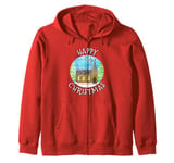 Church Christmas, Vicar Minister, Carol Singer Zip Hoodie