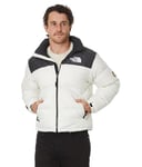 The Noth Face Men's 1996 Retro Nuptse Down Jacket, White Dune/Tnf Black Tn, XXS