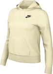 Nike Hooded Long Sleeve Top W NSW Club FLC STD Po HDY, Coconut Milk/Black, DQ5793-113, M