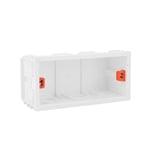 REWNSSIN-Boîtier Mural ShuBox Rouge et Blanc,Prises et Interrupteurs Lumineux,Boîte Arrière,Cassette Cachée,Chili,Italie,Boîte de Montage - Type White 144mm-67.5mm