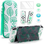 Switch Carry Case for Nintendo Switch OLED, Travel Carrying Switch Case Bundle Bag Portable Protective Accessories Kit (Animal Crossing)