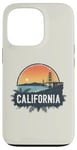 Coque pour iPhone 13 Pro Souvenir rétro avec horizon californien