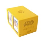 Gamegenic - Star Wars Unlimited Double Deck Pod Yellow - Jeux de société - Jeux de cartes - Accessoires et fournitures pour jeux de société - Matériel de protection