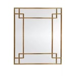 Miroir art déco métal doré l.80 x H.95 cm Emde