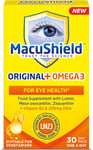 MacuShield Original+ Omega 3-30 Day Pack, Eye Health Food Supplement Lutein