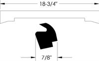 Steele Rubber Products 70-2321-42 tätningslist mellan huv och torped