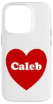 iPhone 14 Pro I Love Caleb Heart Cute Caleb Name Birthday Case