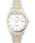 Timex Montre Legacy 36 mm pour Femme, Bicolore, Taille Unique, 36 mm Legacy Jour et Date