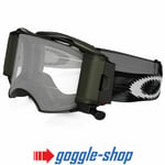 OAKLEY AIRBRAKE ROLL-OFF MOTOCROSS MX GOGGLES - JET BLACK SPEED