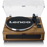 Lenco LS-410WA platine Tourne-disque entraîné par courroie Marron Automatique