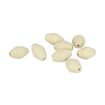 Artemio Set de 8 Perles Toupies à Décorer, Bois, Beige, 14 x 1,5 x 18 cm 21005041