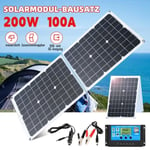 Kit Panneau Solaire 50 W 18V Pliable Portable Avec Contrôleur solaire pour batteries 12V, camping-car, bateau