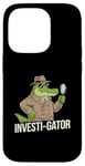 iPhone 14 Pro Kids Funny Investi-Gator Detective Pun Alligator Reptile Case