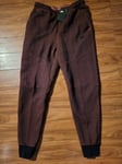 Nike Sportswear Tech Fleece Joggers Sz M Dark Red Hyper Red Black CZ9908 091