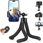 Kuptone Trépied pour téléphone Portable, Mini trépied pour Smartphone et Appareil Photo, trépied avec télécommande Bluetooth avec Clip