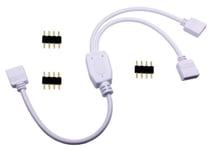 4-pin RGB Connector 1 to 2 Splitter