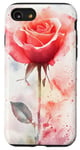 Coque pour iPhone SE (2020) / 7 / 8 Rose Aquarelle Rose Art Aquarelle Rose Floral